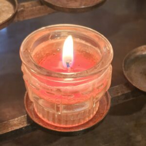 Clear Glass Candle Holder Set