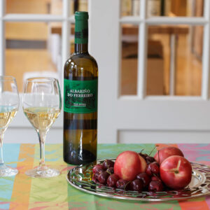 Polished Metal Decorative Tray with Fruit