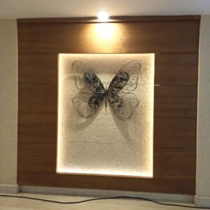Framed Metal Butterfly Wall Decor
