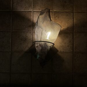 Translucent Amber Wall Sconce Light